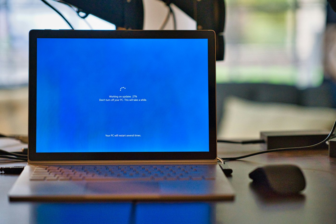 Laptop die updates installeert