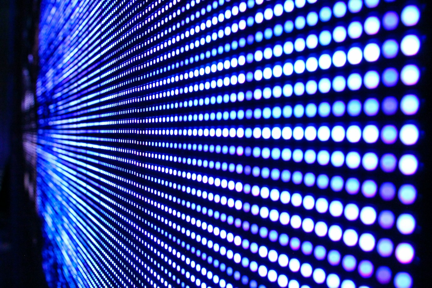 Close-up van de leds in een ledwall